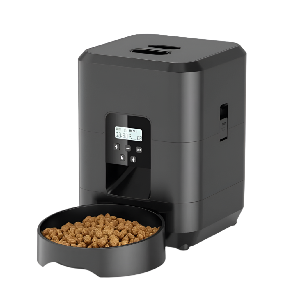 Automatic Smart Pet Feeder - Timed Cat & Dog Food Dispenser with Slow Feeding Bowl