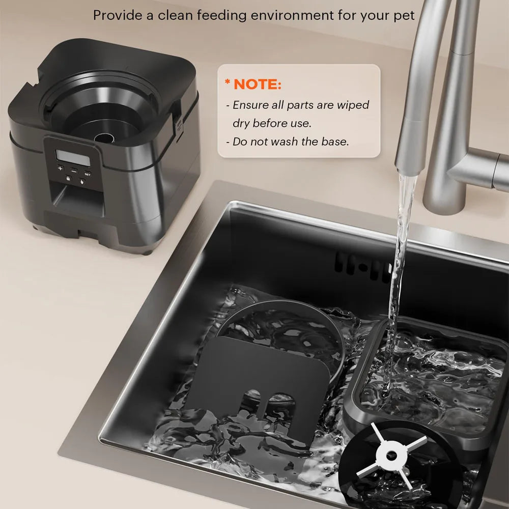 Automatic Smart Pet Feeder - Timed Cat & Dog Food Dispenser with Slow Feeding Bowl