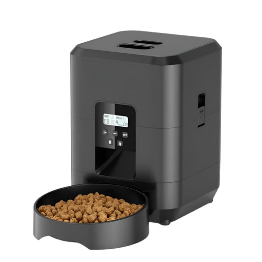 Automatic Smart Pet Feeder - Timed Cat & Dog Food Dispenser with Slow Feeding Bowl